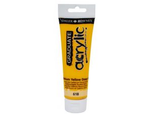 Daler Rowney 120 ML Graduate Akrilik Boya 618 Cadmium yellow deep hue