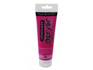 Daler Rowney 120 ML Graduate Akrilik Boya 537 Permanent rose