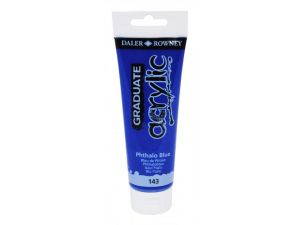 Daler Rowney 120 ML Graduate Akrilik Boya 143 Phthalo blue