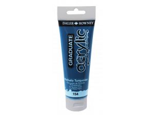 Daler Rowney 120 ML Graduate Akrilik Boya 154 Phthalo Turquoise blue