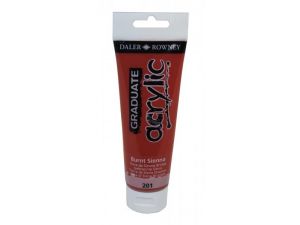 Daler Rowney 120 ML Graduate Akrilik Boya 201 Burnt sienna