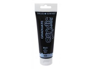 Daler Rowney 120 ML Graduate Akrilik Boya 026 Black
