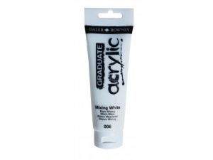 Daler Rowney 120 ML Graduate Akrilik Boya 006 Mixing White 