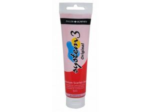Daler Rowney System 3 Akrilik 150 ml   511 Cadmium Scarlet hue