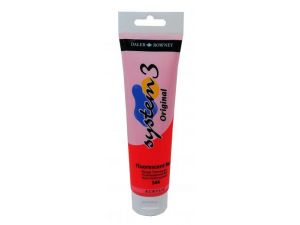 Daler Rowney  System 3 Akrilik 150 ml  544 Fluorescent Red