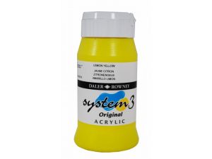 Daler Rowney  Akrilik System 3 500 ml Lemon Yellow 651 