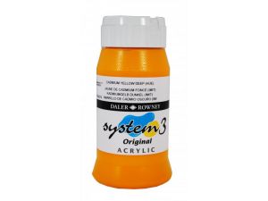 Daler Rowney Akrilik System 3 500 ml Cadmium Yellow Deep 618