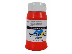 Daler Rowney  Akrilik System 3 500 ml  Cadmium Orange 619