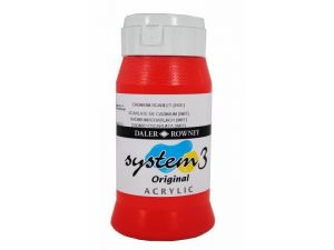 Daler Rowney Akrilik System 3 500 ml 511 Cadmium Scarlet hue