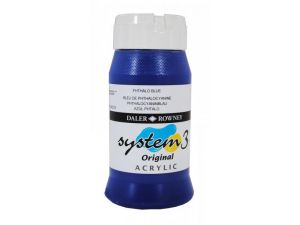 Daler Rowney Akrilik System 3 500 ml  Phthalo Blue  142 