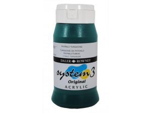 Daler Rowney Akrilik System 3 500 ml 154 Phthalo Turquoise