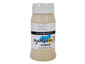 Daler Rowney System 3 Akrilik 500 ml   024 Buff Titanium