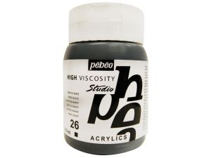 Pebeo Studio 500 ML Akrilik 26 Mars black