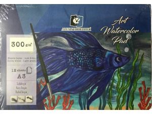 Alex Schoeller Sulu Boya Defteri A3 300 GR 12 Sayfa ALX-0618