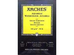 Arches Sulu Boya Defteri 185G 14,8x21 cm 15 Sayfa Rough  A1795223