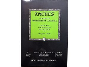 Arches Sulu Boya Defteri 185G 21CMX29,7 15 Sayfa Cold Pres