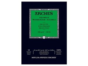 Arches Sulu Boya Defteri  300G A4 21X29,7 12 Sayfa Cold Pres