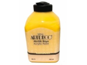 Artdeco Akrilik Boya 500ml Koyu Sarı 3602
