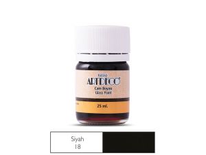Artdeco Cam Boyası 25 ml Siyah 18 