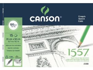 Canson 1557 Resim Defteri  120GR 35x50 15Ypr Spiralli 