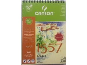 Canson 1557 Resim Defteri 120GR  A4 50 Sayfa