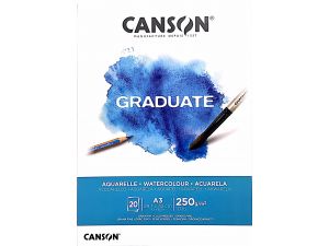 Canson Graduate Sulu Boya Defteri  250G A3 20 Sayfa