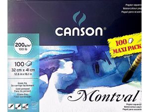 Canson Montval Sulu Boya Defteri  200GR    32CM X 41CM  100 Sayfa