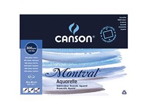 Canson Montval Sulu Boya Defteri 300gr 12 Sayfa 24X32 