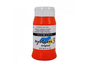 Daler Rowney  Akrilik System 3 500 ml Cadmium Orange Light  638 