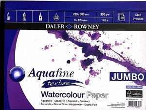 Daler Rowney Aquafine Jumbo Sulu Boya Defteri 22,9 X 30,5 cm  300gr 50 Sayfa