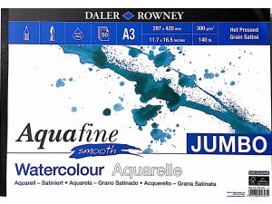Daler Rowney Aquafine Jumbo Sulu Boya Defteri  A3 Smooth  300 gr 50 Sayfa