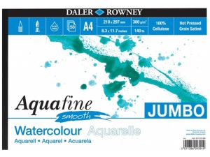 Daler Rowney Suluboya Defteri Aquafine Jumbo Smooth  A4 300 gr 50 Sayfa 