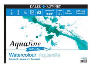 Daler Rowney Suluboya Defteri Aquafine Smooth 300GR 12 Sayfa  406X305 mm 