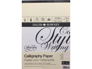 Daler Rowney Calligraphy Paper Kaligrafi Defteri  90g 30 Sayfa A4