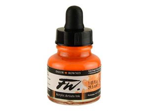Daler Rowney FW Ink 29.5ML Akrilik Mürekkep  Flame Orange 687