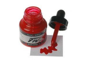Daler Rowney FW Ink 29.5ML Akrilik Mürekkep Flame Red  517