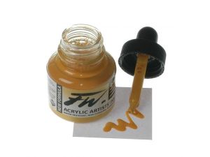 Daler Rowney FW Ink 29.5ML Akrilik Mürekkep Yellow Ochre  663