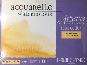 FABRİANO ARTİSTİCO EXTRA WHİTE SULU BOYA BLOĞU COLD PRESS 300G 31x41cm 20 SAYFA