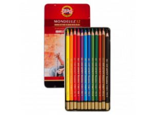 Koh-i Noor Mondeluz  Kuru Sulu Boya Kalemi Teneke Kutu 12 li 3722 