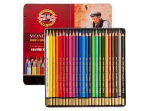 Koh-i Noor Mondeluz Kuru Sulu Boya Kalemi Teneke Kutu 24 lü 3724 