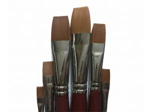 Olbia Fırça Seti 6 lı Sentetik uç (Yağlı Boya ve Akrilik Boya Fırçası)