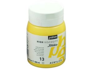 Pebeo Studio 500 ML Akrilik 13 Light azo yellow