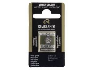 Rembrandt Sulu Boya Tablet Olive Green 620