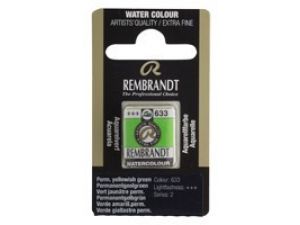Rembrandt Sulu Boya Tablet Perm. Yellow Green 633