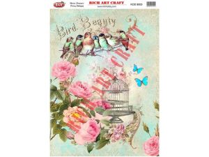 Rich Pirinç Dekopaj Kağıtları A3 no: 8003