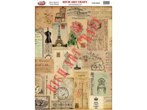 Rich Pirinç Dekopaj Kağıtları A3 no: 8044 