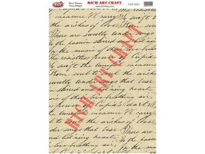 Rich Pirinç Dekopaj Kağıtları A3 no 8261