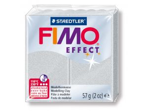 STAEDTLER FİMO EFFECT POLİMER KİL 57 GR.  Sedefli Gümüş  8020-817 