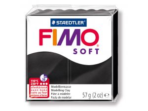 Staedtler Fimo Soft Polimer Kil 57 GR. Black 8020-9