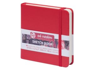 Talens Art Creation  Eskiz Bloğu Sert Kapak 140 gr  12X12 cm Kırmızı